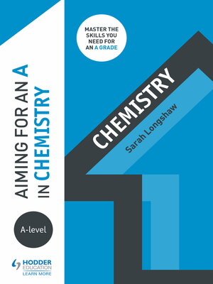 cover image of Aiming for an a in A-level Chemistry